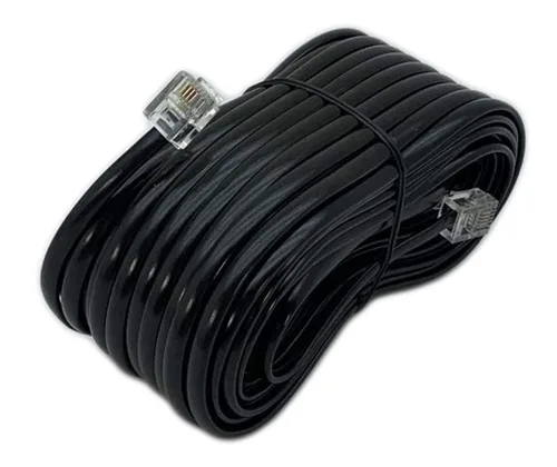Vista 3 de Cable matriz para el auricular del teléfono, Negro