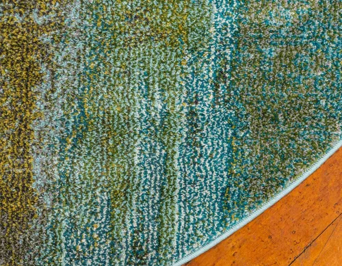 Vista 8 de Unique Loom Jardin Collection - Alfombra para múltiples áreas, abstracta, vibrante., Polipropileno, Turquoise