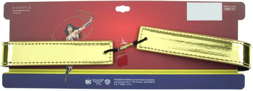 Vista 3 de DC Comics Wonder Woman - Tiara para niños disfraz de corona de cosplay dorado