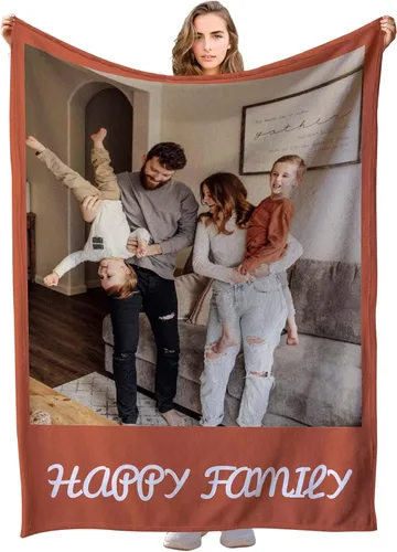 Vista 19 de Manta personalizada con imagen, manta de fotos personalizada, manta personalizada, regalos personalizados para novio, novia, mamá