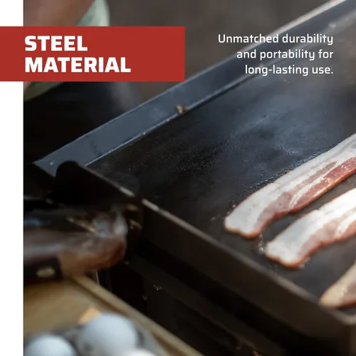 Vista 5 de Camp Chef SG60 Deluxe Double Burner Steel Professional Griddle (Steel)