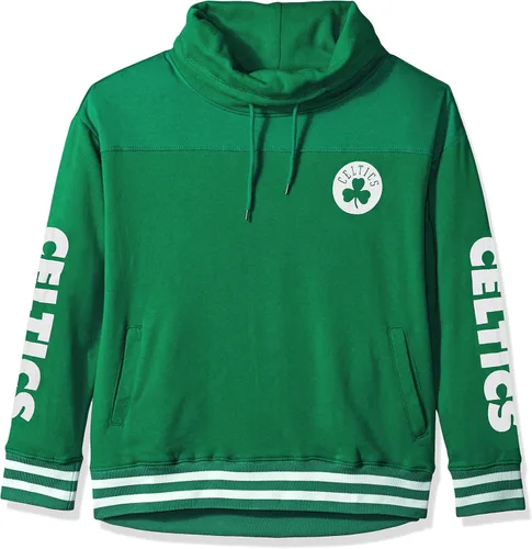 Vista 5 de Ultra Game - Sudadera con capucha de forro polar para mujer de la NBA con cuello de embudo