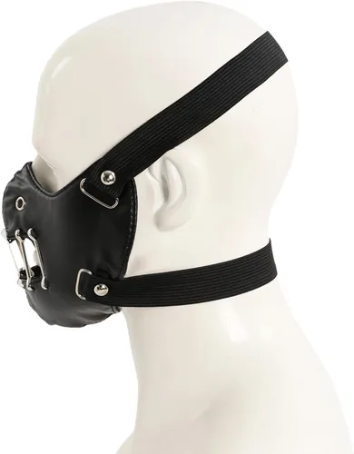 Vista 4 de Hannibal Lecter Máscara de cuero Silencio de los Corderos Cosplay