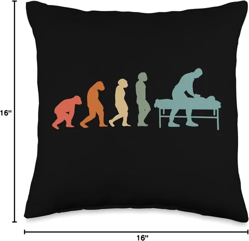 Vista 4 de Physiotherapist Accessories Gifts Shirts Fisioterapia, quiropráctico, fisioterapeuta, almohada de fisioterapeuta, 16 x 16, multicolor