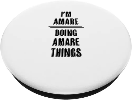 Vista 2 de I'm AMARE - Haciendo cosas AMARE Divertido - Nombre - PopSockets intercambiable PopGrip