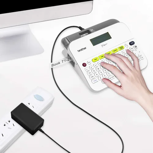 Vista 5 de Cargador de impresora de 12V 2A AD-E001 Adaptador de corriente CA compatible con P-Touch Edge Label Maker PT-D400 PT-D400AD PT-D450 PT-D600 PT-E300
