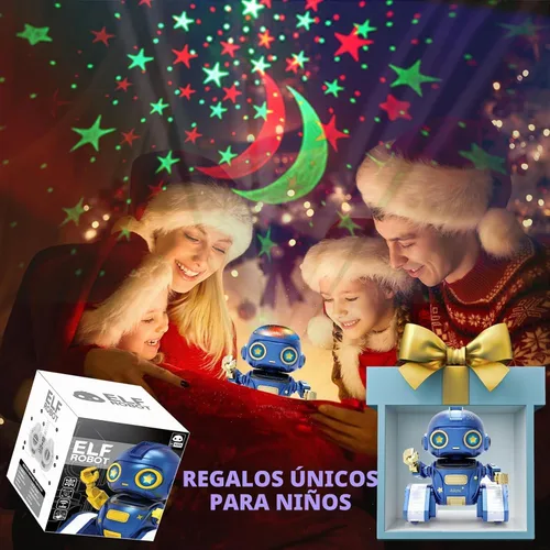 Vista 4 de Aikmi Robot Toys para niños de 4 a 12 años, robot RC con proyector de luz nocturna, gesto