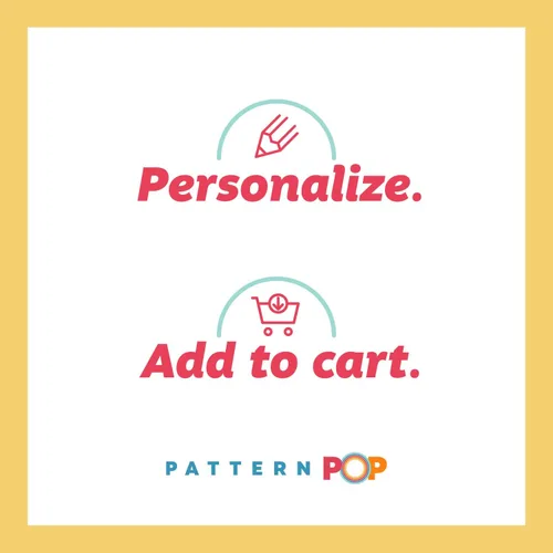 Vista 7 de Pattern Pop - Funda de almohada de princesa con texto personalizado - Fundas de almohada decorativas para cama - Decoración personalizada