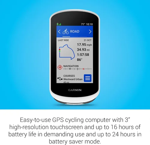 Vista 3 de Garmin Edge® Explore 2 Power, navegador GPS para ciclismo fácil de usar, compatibilidad con eBike, mapas y navegación, con características