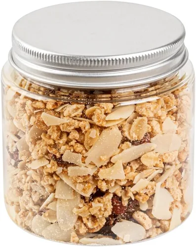 Vista 18 de Restaurantware RW Base Tarros de caramelo de 1 onza 10 recipientes de almacenamiento de cocina duraderos – Tarros redondos herméticos de plástico