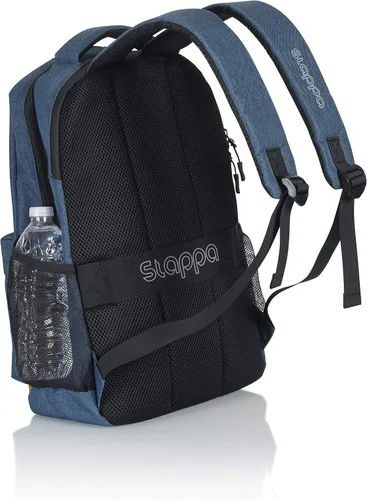 Vista 6 de Slappa Alpha Series - Mochila para laptop para videojuegos, se adapta a portátiles de hasta 15 pulgadas; azul (SL-ALPHA-LAPTOP-BP-BLU)