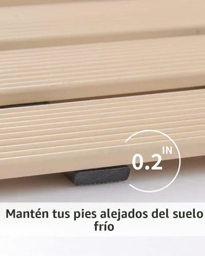 Vista 4 de PADOOR Alfombrilla de Ducha Antideslizante, Alfombrilla de Bañera Resistente Enrollable de Drenaje Rápido Alfombrilla de Bañera Sin Ventosas