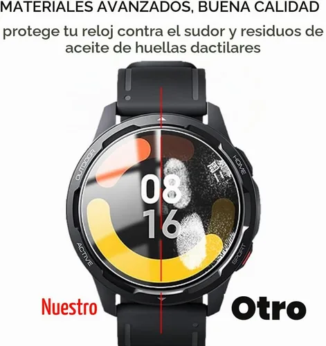 Vista 6 de Protector de reloj inteligente Octelect 1.39 fabricado en vidrio templado
