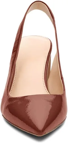 Vista 8 de Jeimpoey Zapatos de tacón grueso para mujer, con puntera puntiaguda, tacón de bloque, sandalias de verano, zapatos de fiesta de tacón bajo