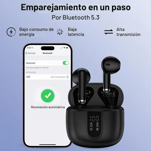 Vista 5 de Auriculares inalámbricos Samsung Bluetooth para Samsung Galaxy A16 5G A17