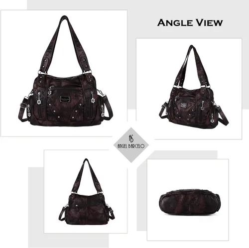 Vista 3 de Angel Barcelo Hobo Bag for Women Crossbody Purse and Handbags Ladies Shoulder Bags