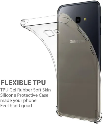 Vista 2 de Zeking Funda para Samsung Galaxy J4 Plus, Galaxy J4 Core Funda transparente de silicona TPU flexible con cuatro esquinas parachoques funda