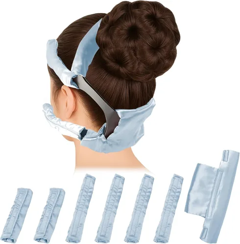 Vista 11 de 7 fundas de correa CPAP de satén, cómodas cubiertas de correa de máscara CPAP (negro)