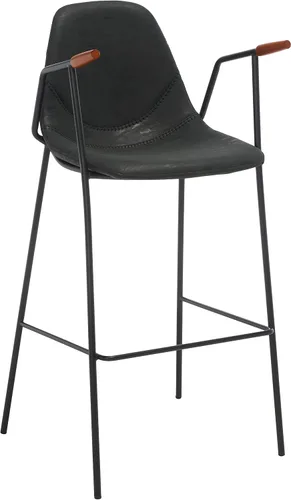 Vista 13 de Safavieh Home Collection Tanner Taburete de bar gris ceniza Mid-Century