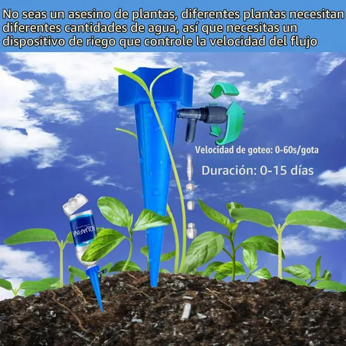 Vista 2 de ARTEM Picos de riego de plantas automáticas, dispositivos de riego automático para plantas de vacaciones, sistema de agua con válvula de control