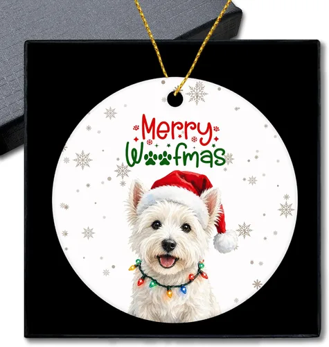 Vista 14 de Shiba Inu Gifts - Adornos navideños de cerámica para árbol y auto