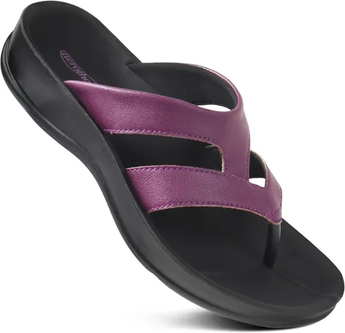 Vista 8 de AEROTHOTIC - Sandalias de verano con soporte de arco, ortopédicas, con tiras, cómodas, con almohadilla suave, antideslizantes, con poste