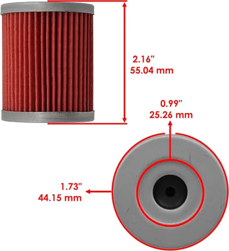 Vista 2 de Caltric Paquete de 3 filtros de aceite compatibles con Suzuki Ltf4Wdx Lt-F4Wdx King Quad 300 1991-1996 1997 1998