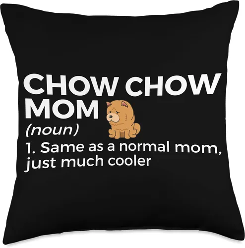 Vista 4 de Chow Chow Lover Apparel Definition Funny Chow Dog Mom Throw Pillow, 16x16, Multicolor