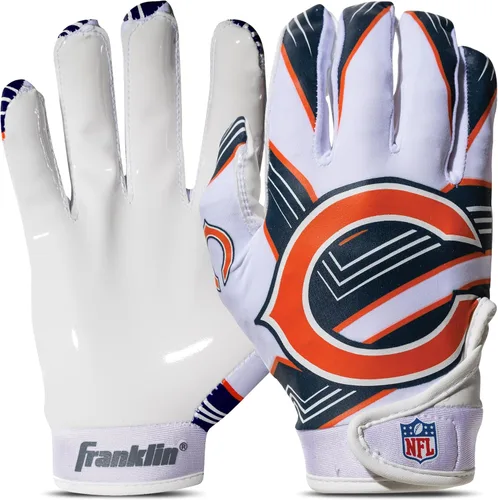 Vista 40 de Franklin Sports - Guantes de receptor de fútbol americano juvenil de la NFL, par de guantes de fútbol para niños con logotipos de equipos de la NFL