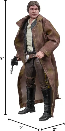 Vista 10 de Star Wars The Black Series Han Solo (Endor) - Figura de acción coleccionable de 6 pulgadas de la película “Return of The Jedi”, para niños de 4 años