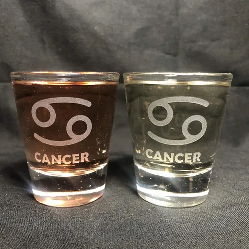 Vista 13 de Juego de 2 vasos de chupito de signos del zodiaco Aries Leo Cáncer Piscis Escorpio Tauro Sagitario Géminis Virgo Libra Capricornio Acuario (AQUARIUS)
