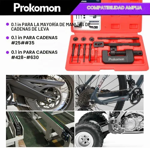 Vista 3 de Kit de herramientas para romper cadenas de 13 piezas; herramienta