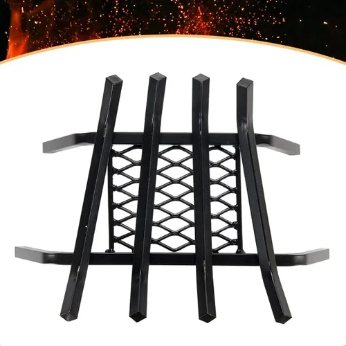 Vista 5 de Rejilla de acero resistente para chimenea con retenedor de brasas (18 pulgadas)