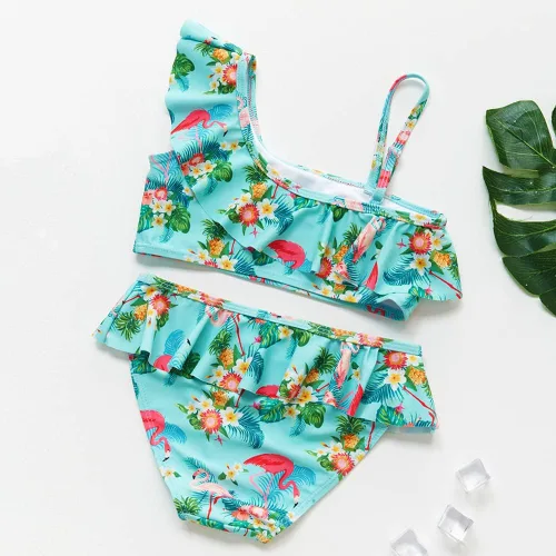 Vista 3 de Trajes de baño de una pieza para niñas, traje de baño para playa y piscina