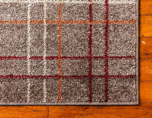 Vista 8 de Unique Loom - Tapete con diseño abstracto, informal, moderno y contemporáneo de la colección otoñal, alargado de 2 pies 6 pulgadas x 10 pies, diseño