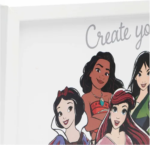 Vista 4 de Disney Princess Crea tu propio cuento de hadas enmarcado decoración de Azul y rosa