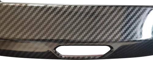 Vista 5 de ruihe Cubierta de marco de navegación central interior de color de fibra de carbono compatible con Ford Ranger 2015 2016 2017 2018 2019 2020 2021