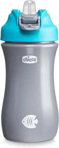 Vista 10 de Chicco Vaso para sorber de boquilla suave de 18 meses, botella de agua para niños pequeños de 12 onzas con diseño antiderrames, mango de fácil Verde