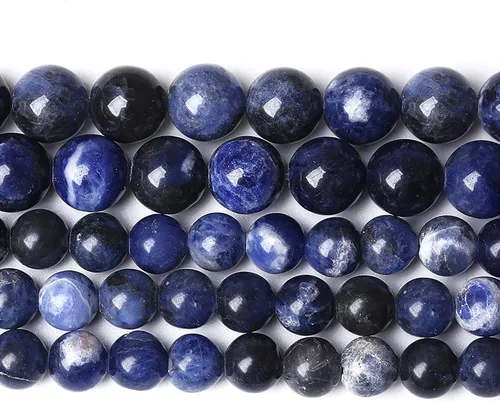 Vista 92 de 60 cuentas sueltas de piedra natural de turquesa africana de 0.236 pulgadas (6 mm) para hacer joyas, pulseras de bricolaje