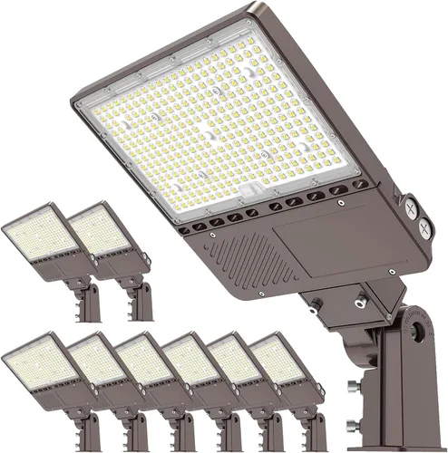 Vista 21 de Luz LED para estacionamiento con certificación UL, 150 W, 120 W, 90 W, ajustable, con fotocélula de 22500 lm, caja de zapatos, luces de inundación