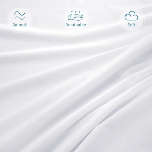 Vista 2 de Protección de colchón con zíper para cama individual impermeable (4/5/7/9 pulgadas), funda para colchón de 6 lados con zíper, compatible con Amazon
