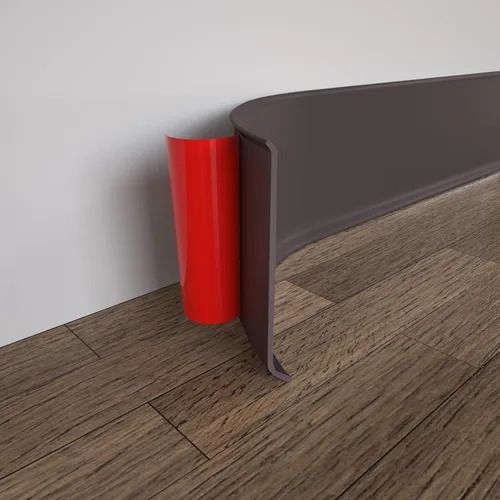 Vista 8 de COUKIU Moldura Flexible para Zócalo, 3 Pulgadas x 40 Pies Base de Pared de Vinilo Autoadhesiva Base Cove, Moldura de Base de Pared de Goma