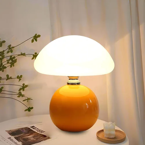 Vista 9 de Lámpara de hongo para dormitorio, sala de estar, lámparas de mesa de hongos para mesitas de noche, lámpara de mesa pequeña de escritorio de 3