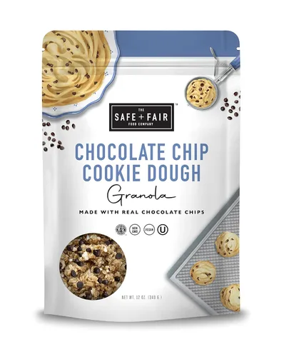 Vista 18 de Safe + Fair All American Granola – Snack sin gluten y vegano – Avena integral con fresas reales, arándanos y arándanos rojos – Sin OMG, kosher, sin