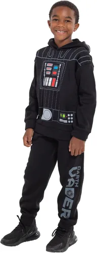 Vista 2 de STAR WARS Darth Vader Boba Fett - Sudadera con capucha y pantalones para niños pequeños a grandes