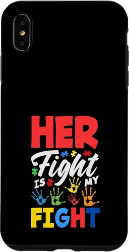 Vista 11 de Her Fight is My Fight Autism Awareness Case for iPhone XR