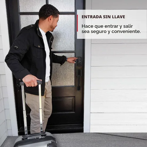 Vista 3 de Kwikset SmartCode 270 - Cerradura de puerta con teclado táctil electrónico sin llave y cerradura de seguridad con auto-bloqueo, códigos de usuario