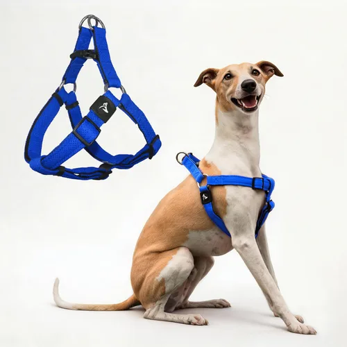 Vista 12 de Kruz - Arnés para perro sin tirones (pecho de 21 a 30 pulgadas, peso de 22 a 53 libras), arnés resistente para razas medianas, ajuste ultra cómodo