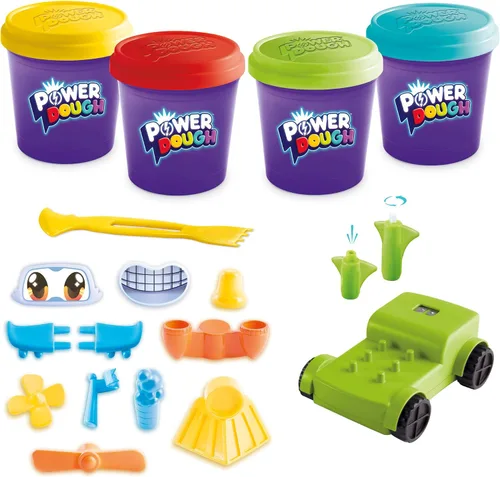 Vista 2 de Canal Toys Power Dough Vehicles - Masa interactiva de caja grande (20 piezas)