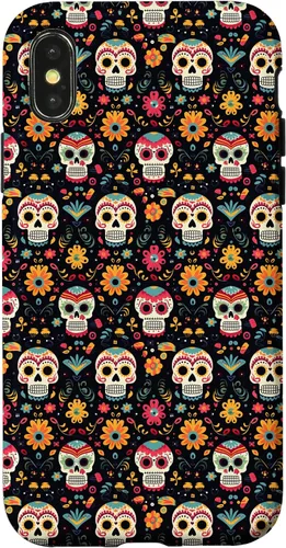 Vista 4 de Funda para iPhone 14 Skull México 100